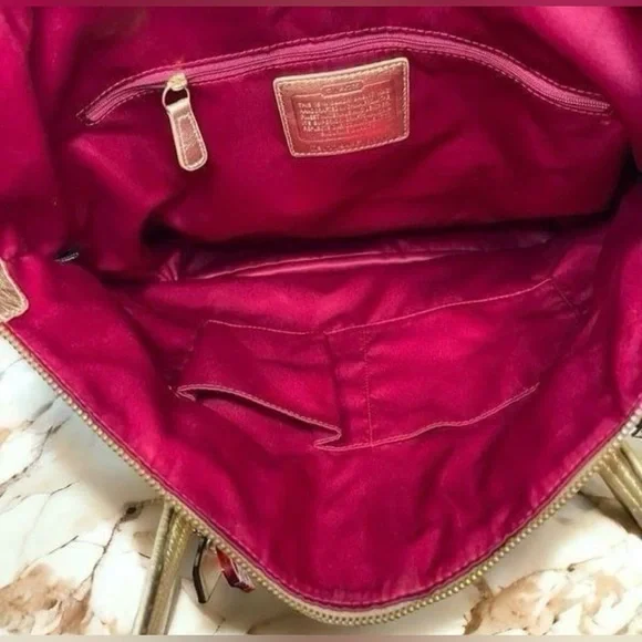 Coach Gold and Brown Tote Bag - Picture 7 of 16